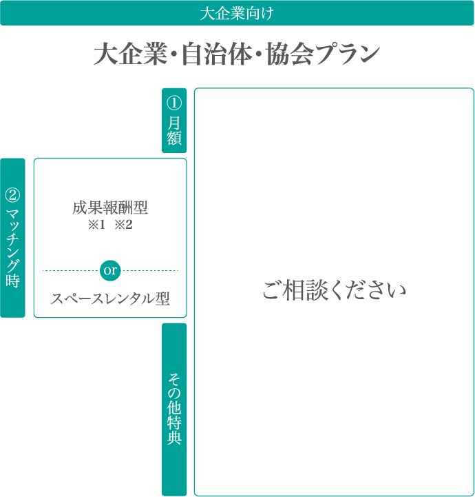 大企業向け　大企業・自治体・協会プラン